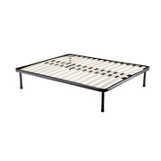 Rete letto matrimoniale Pesci, Rete ortopedica a doghe, 100% Made in Italy, Cm 160x190h30, Antracite