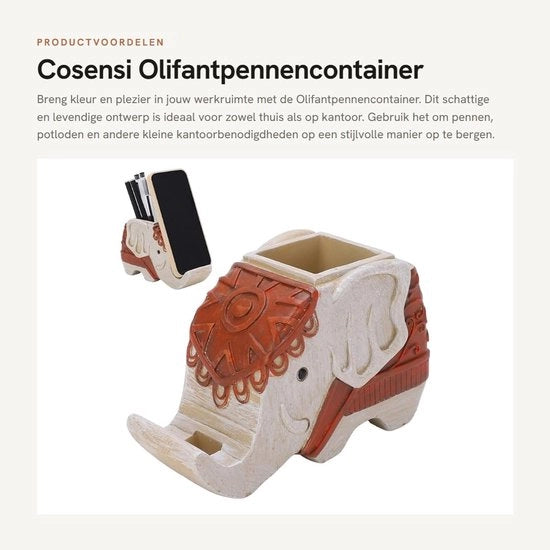 Contenitore a Pennelli Solido - Contenitore Forte e Duraturo - Deposito Multifunzionale - Supporto per Telefono - Modellazione Viva - Ideale per Casa/Ufficio - Supporto per Scrivania