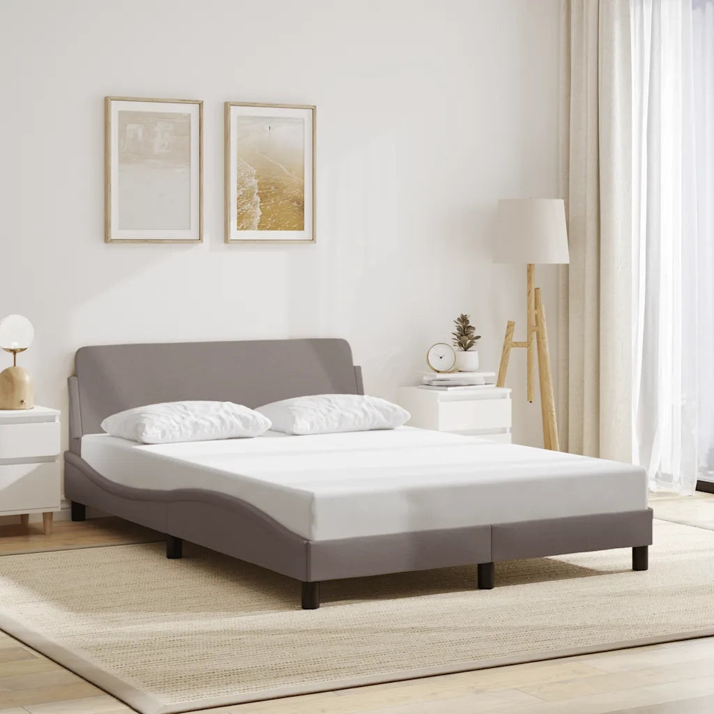 Giroletto-Struttura Letto Dover Tortora 120x200 cm Tessuto