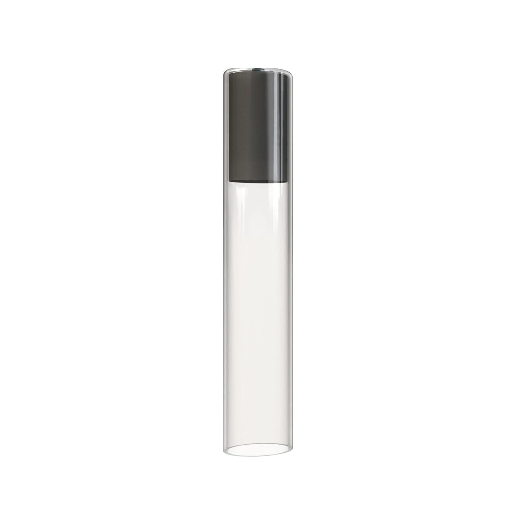 Paralume vetro trasparente tubo nero 35cm Nowodvorski Cylinder L