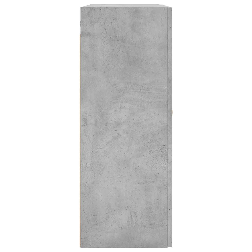Armoire murale gris béton 69,5x34x90 cm