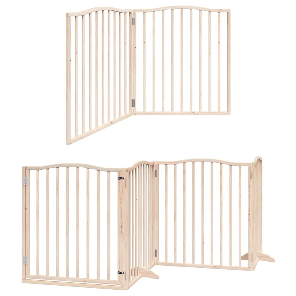 vidaXL Cancello per Cani Porta Pieghevole 8 Pannelli 640 cm in Pioppo