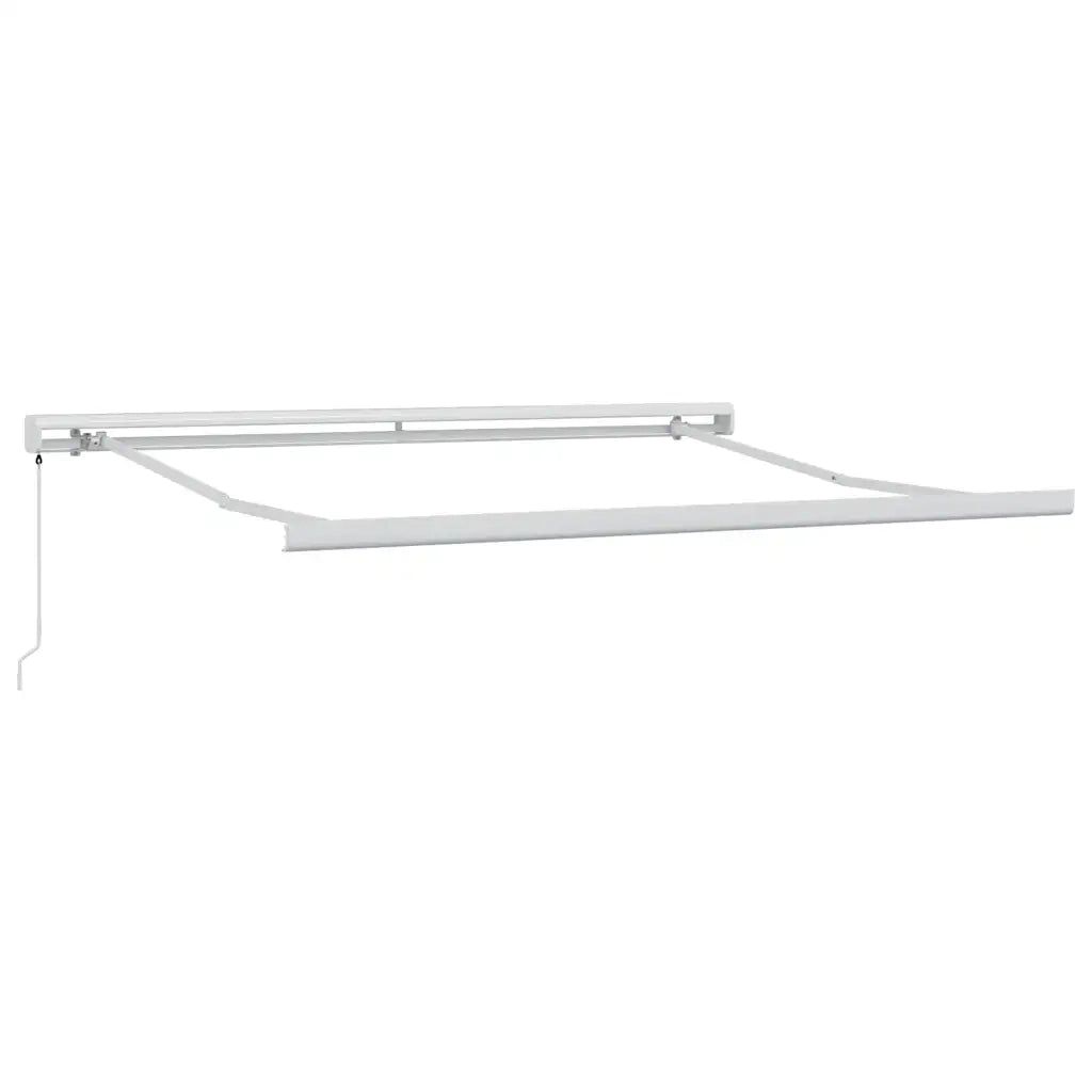 Tenda da Sole Antracite e Bianca 3x2,5 m Tessuto e Alluminio
