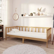 Divano Letto con Materasso 90x200 cm ambra in Legno di Pino 3083622