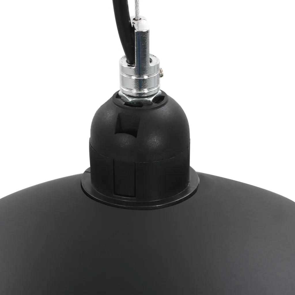 Lampadari 2 pz Nero e Oro Semi-Sferici 40 cm E27 CFW8812249