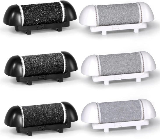 Pulitore elettrico per unghie, strumento pedicure elettrico, set di 6 coppe di sostituzione per pulitore a rulli