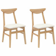 Sedie da pranzo 2 pz | Sedie da cucina Naturale 42 x 47.5 x 81 cm