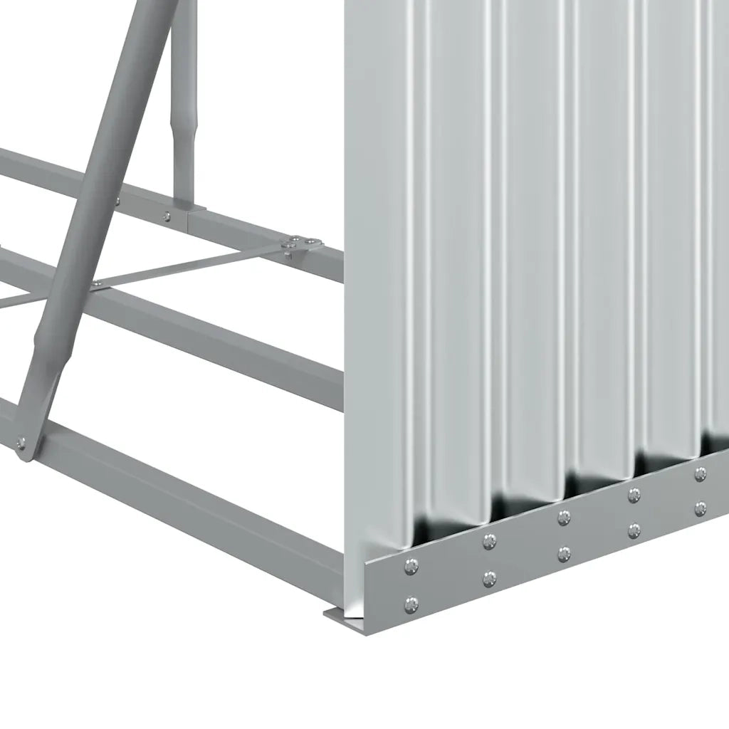 Portaceppi Argento 234x45x100 cm in Acciaio Zincato 364595