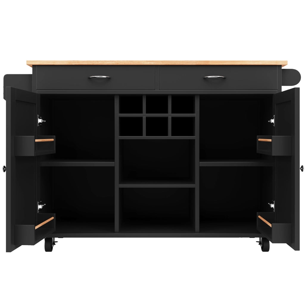Tavolo da Pranzo Multifunzione con Contenitore ¨C MINIMAL ¨C Nero, Effetto Legno, 102x45x92 cm