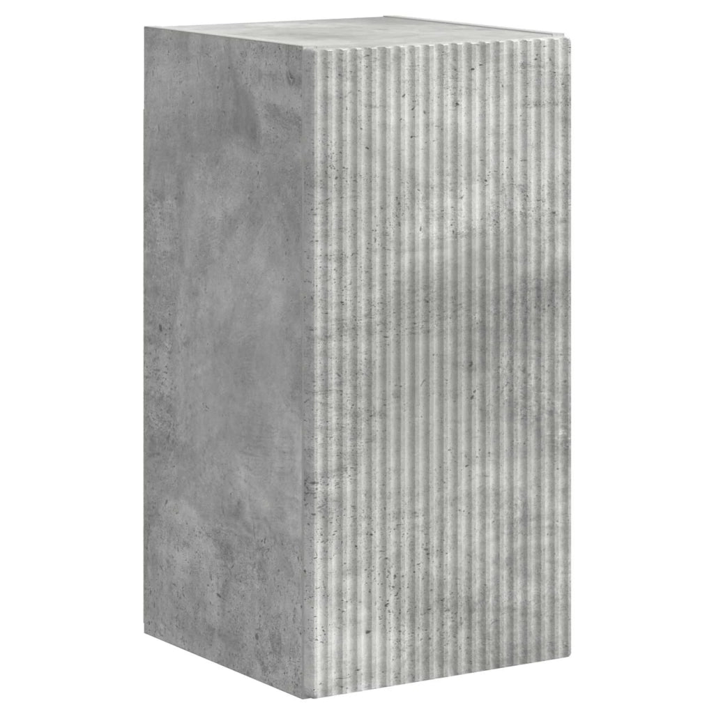 Set mobile TV 5 pcs Grigio cemento Legno multistrato