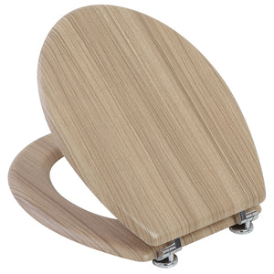 COPRIWATER UNIVERSALE SEDILE TAVOLETTA WC BAGNO MDF ROVERE SBIANCATO 18" FERIDRAS 183031