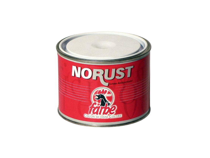 Fondo sintetico anticorrosivo Farbe primer per ferro 0.5-2.5L base solvente - Rosso ossido - 0,5 lt