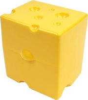 Scatola per Crispare il Formaggio - Cassetta con Apertura a Soffietta, Dispensatore di Formaggio per Frigorifero, Materiale Ecologico Giallo, Senza Odore, Contenitore per la Conservazione degli Alimenti con Sistema di Miglior Conservazione