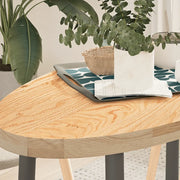 Piano per Tavolo 100x50x4 cm in Rovere Massello Ovale 4009042
