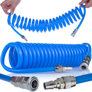 Tubo Pneumatico a Spirale Poliuretanico 8x12mm 5m – Resistente e Flessibile | Pressione 6-10 Bar