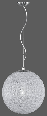 Lampada a Sospensione da Interno  E27 in Metallo Nickel Opaco