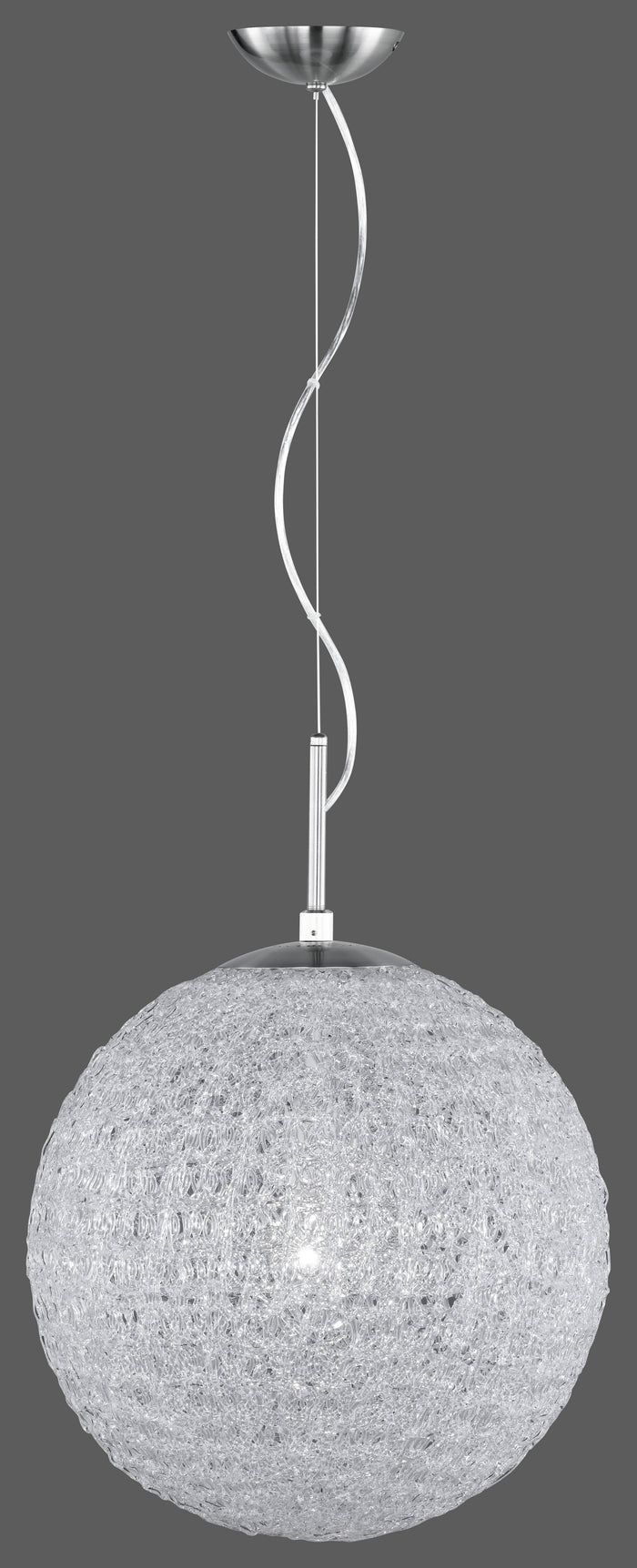 Lampada a Sospensione da Interno  E27 in Metallo Nickel Opaco