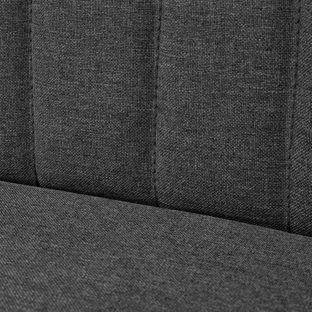 Divano in Tessuto 117x55,5x77 cm Grigio Scuro 244071
