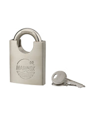 Lucchetto MARINOX 60mm, acciaio inossidabile nautico, guardia rialzata - THIRARD