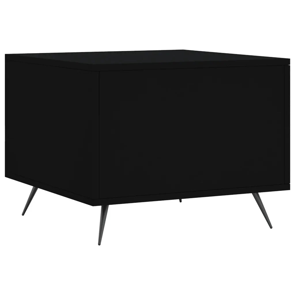 2 pz Tavolini da salotto | Tavolino da caff¨¨ | Tavolino da Soggiorno Neri 50x50x40 cm in Legno Multistrato