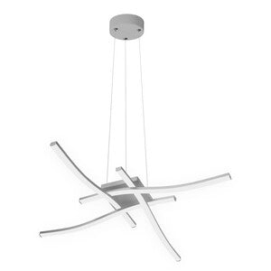 Lampada Sosp LED Tratti 35W 4000K 3150LM Silver 4L e Energy