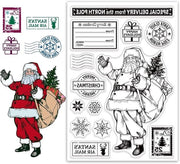 Stampe trasparenti per Scrapbooking e decorazione di Natale DIY con silicone - creazione di cartoline per festività e compleanni.