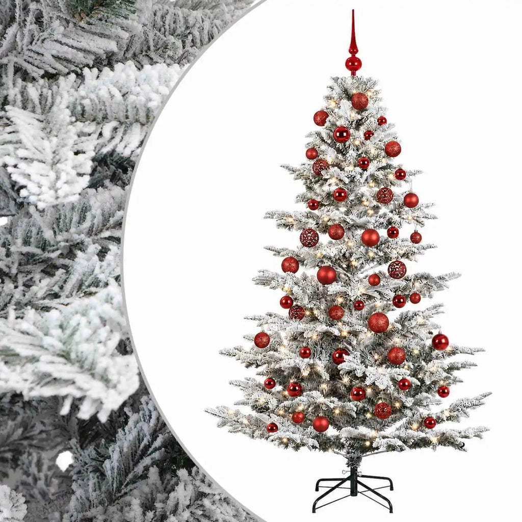 Albero di Natale artificiale con palline 240 cm 300 LED 3466801