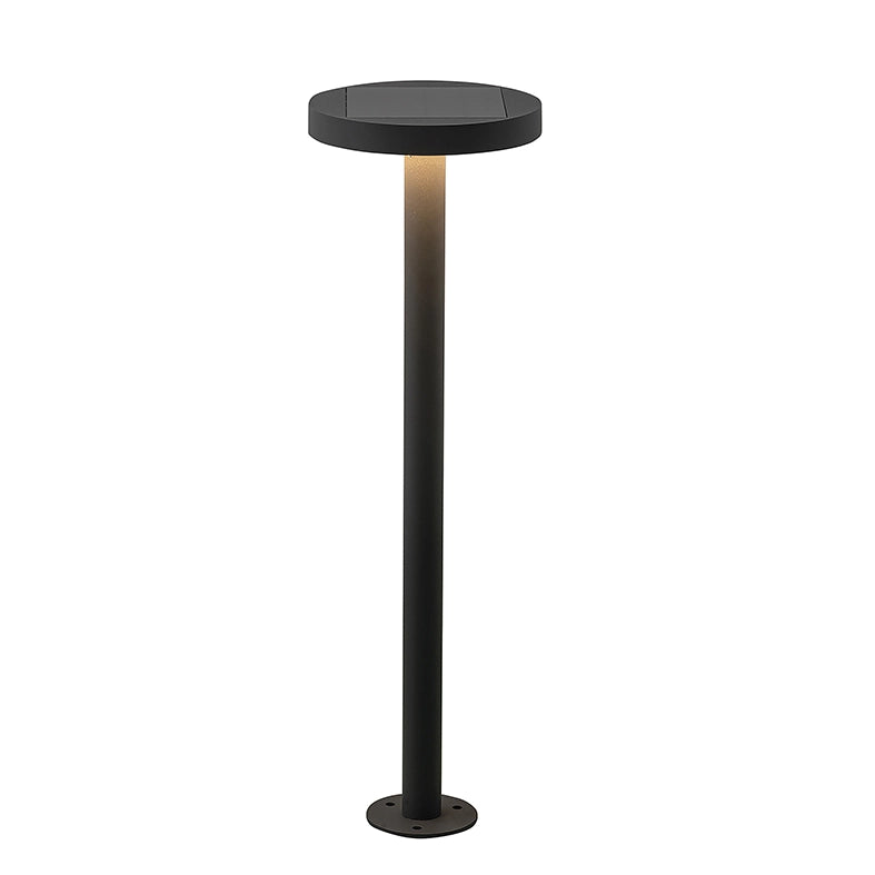 NAP Bollard Solare LED 2,2W IP54 3000K Antracite - Paletto da terra a ricarica solare con sensore crepuscolare e dimmer touch - Rossini Group