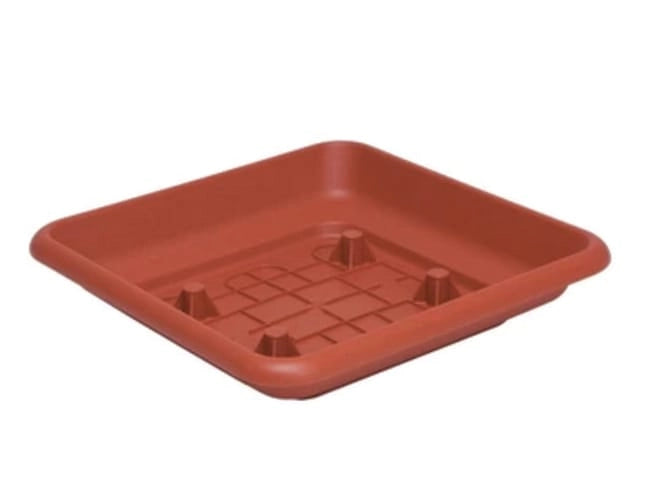 SOTTOVASO QUADRO LAURUS 25CM TERRACOTTA- 6,0 pz
