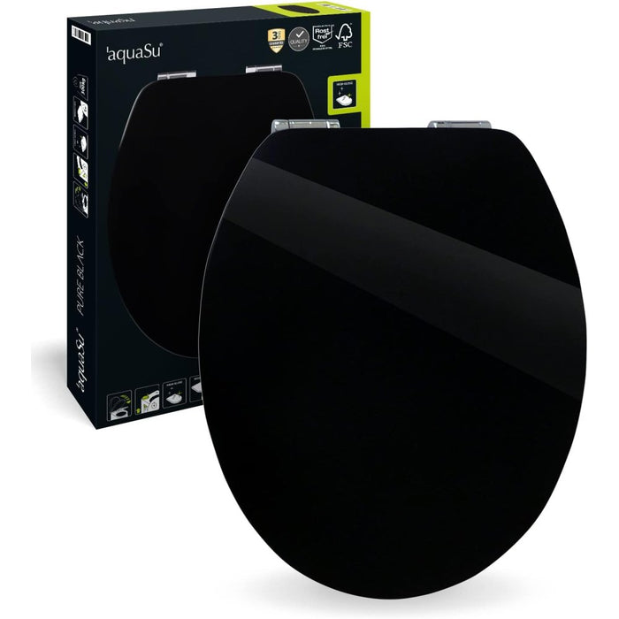 Sitzplatz 40233 0, sedile copri-wc nero