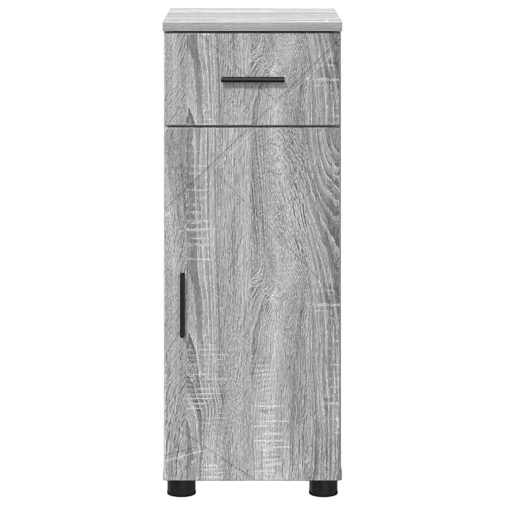Mobile da Bagno con cassetto Grigio Sonoma 30 x 35 x 80 cm