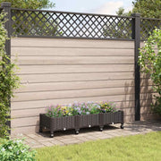 Vaso da Giardino con Ruote Marrone 120 x 40 x 33 cm PP 3423041