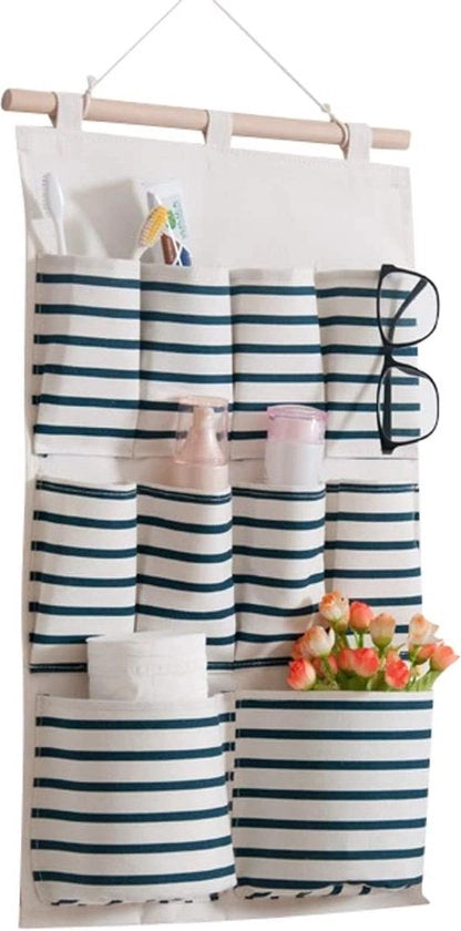 Organizzatore per porta, organizzatore per parete, contenitore per oggetti di uso quotidiano, contenitore da appendere per ingresso, guardaroba, bagno, 10 cassette