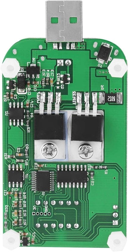 Carica USB Elettrostatore Display Digitale Testa Batteria Regolabile Resistenza Tensione Corrente Metro LD35