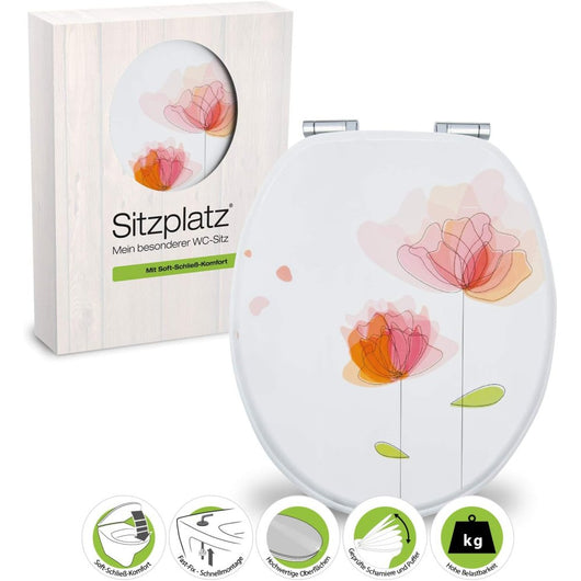 Sitzplatz 40269 9, sedile copri-wc fiore
