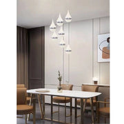 Trade Shop - Lampada A Sospensione Led 80watt Design Goccia A Cascata Luce 6500k 4000k Lp-18a - -bianco Naturale      -