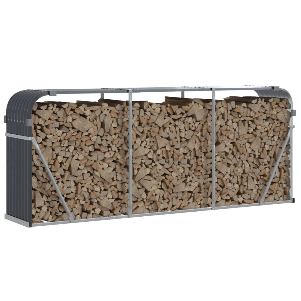 Portalegna 234 x 45 x 100 cm acciaio zincato antracite 02_0043766