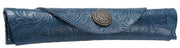 Tecnica - Tastiere in Leder - Portapenni Manuale - Custodia per Pennarelli - Portapenni per Scuola - Ufficio - Utilizzo Giornaliero - 18 x 3 cm - Adatto per 2 Pennarelli - Portapenni con Zaino