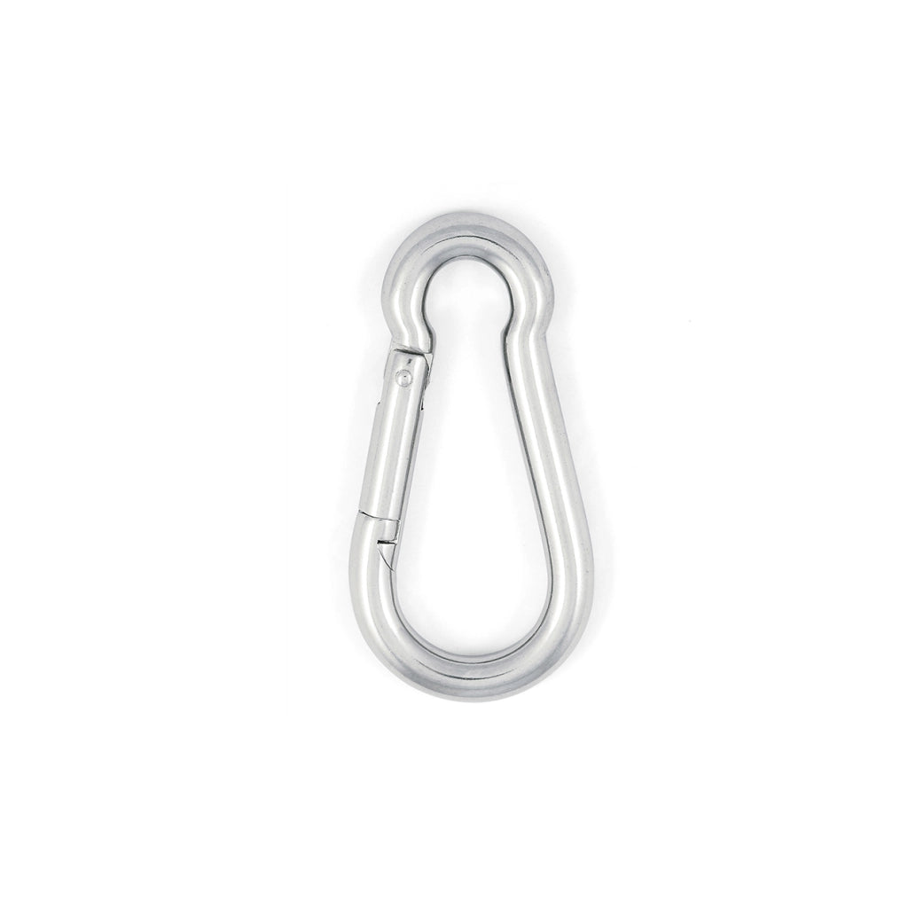Moschettone pompiere Ø 5 x 50 mm. in acciaio zincato - 2 pz.