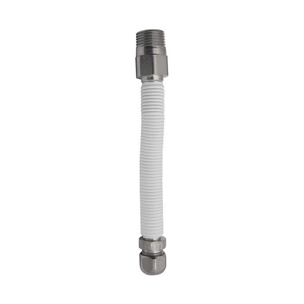 Flessibile estensibile inox acqua 1/2 M bicono 10 mm 280/500 mm