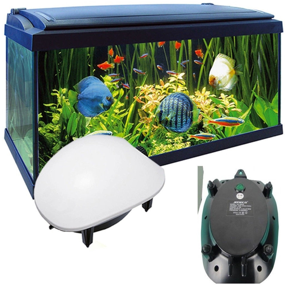Trade Shop - Pompa Aria Areatore Aeratore Per Da Acquario Pesci 6,6 L/m Esterna 3.5 W Ap-8804 -