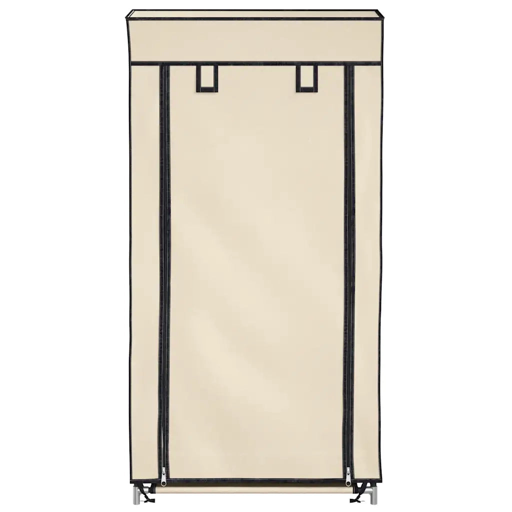 Scarpiera Coperta Crema 58x28x106 cm in Tessuto cod mxl 51180