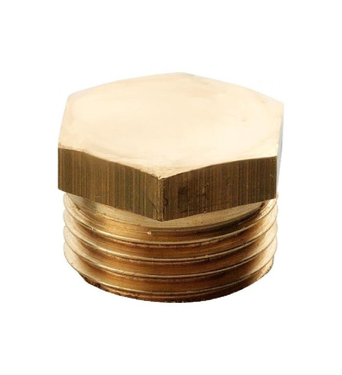Tappo esagonale ottone giallo 1"