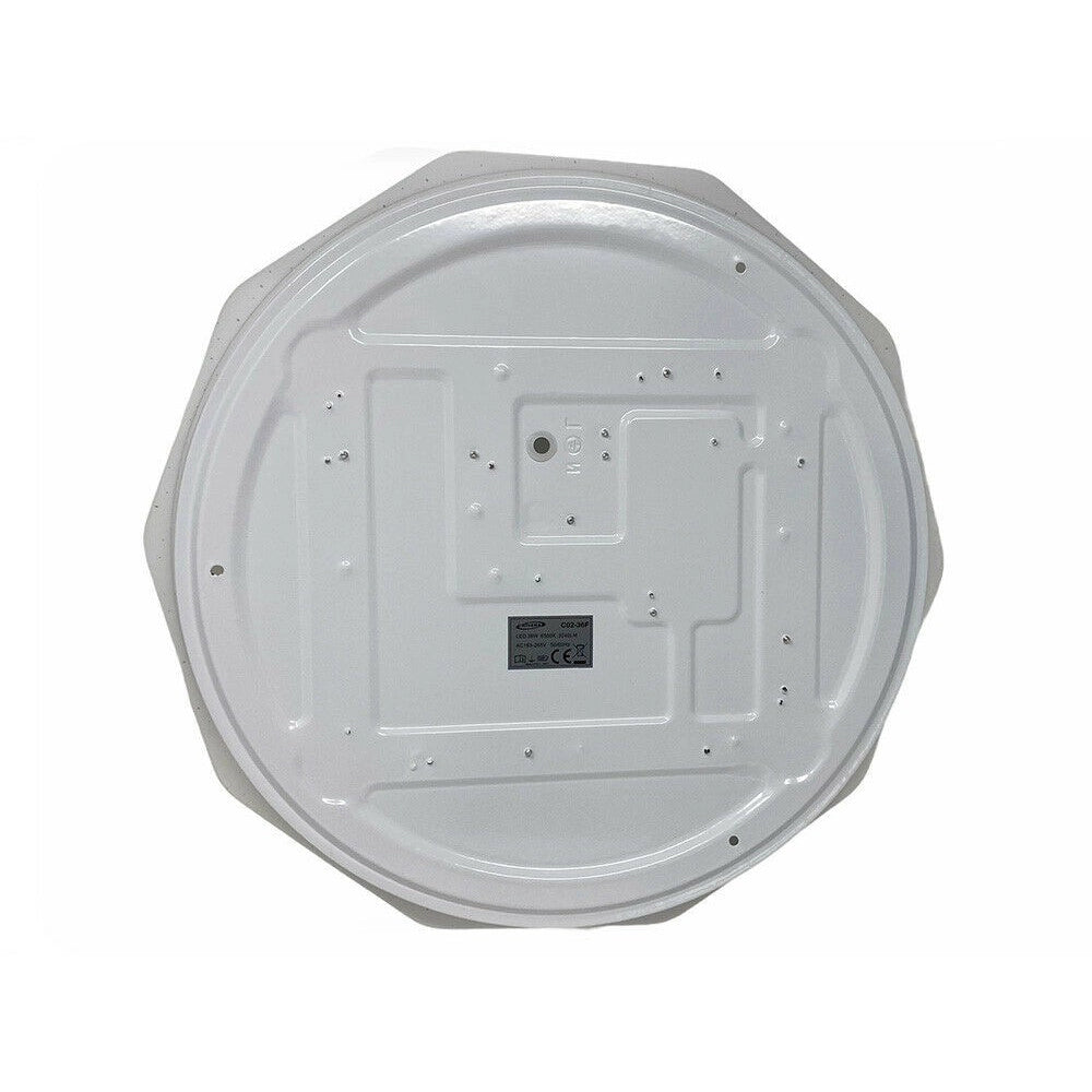 Trade Shop - Plafoniera Soffitto 36 W Bianca Lavorata Puntini Luce 6500k 3000k 4000k C02-36 -