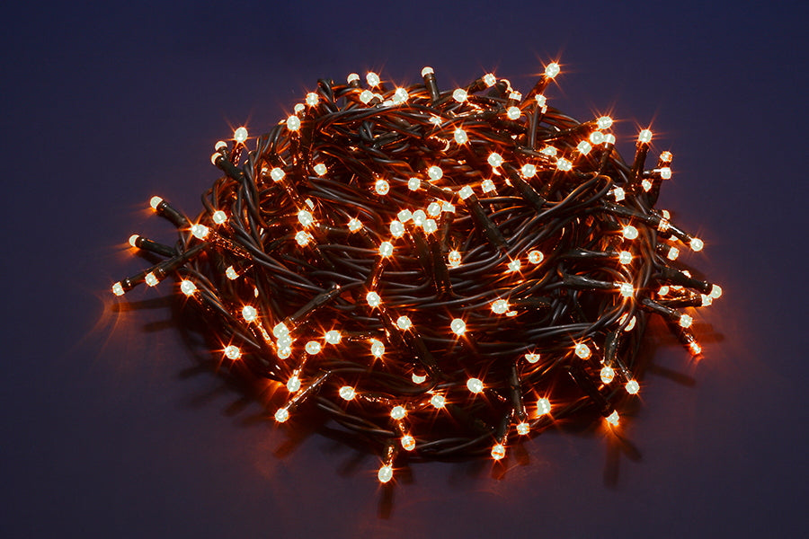 Luci di Natale Led a Luce Calda Fredda Bianca da Esterno Interno Addobbi Albero Numero Led: 2000, Temperatura di colore: Luce Calda