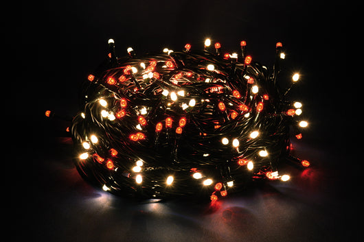 Luci di Natale Led a Luce Calda Fredda Bianca da Esterno Interno Addobbi Albero Temperatura di colore: Luce Calda/Rossa, Numero Led: 500