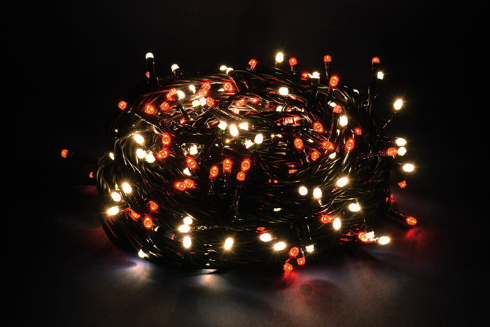 Luci di Natale Led a Luce Calda Fredda Bianca da Esterno Interno Addobbi Albero Temperatura di colore: Luce Calda/Rossa, Numero Led: 500