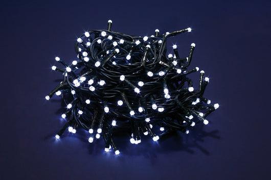 Luci di Natale Led a Luce Calda Fredda Bianca da Esterno Interno Addobbi Albero Numero Led: 100, Temperatura di colore: Luce Bianca