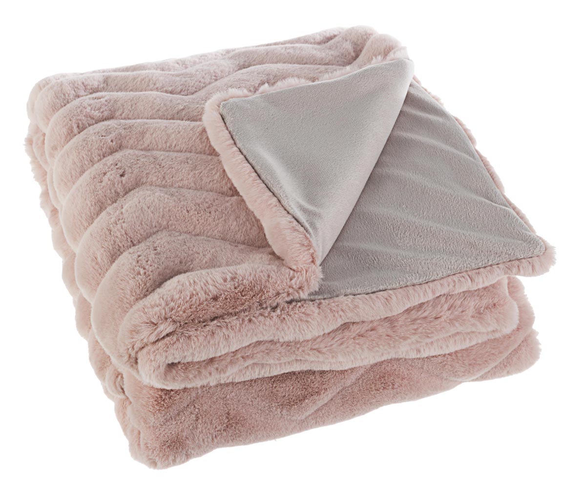 Plaid Coperta Singolo Morbida Calda Tessili da Letto Divano Chantel 120 x 150 cm Colore: Rosa