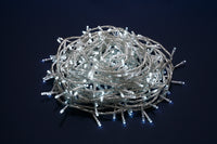 Luci di Natale Led filo Trasparente Luce Calda Fredda da Esterno Interno Albero Numero Led: 500, Temperatura di colore: Luce Bianca